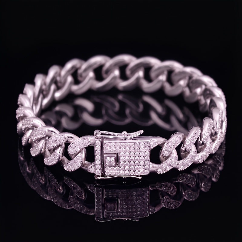 Men's Iced Out Cuban Link Bracelet